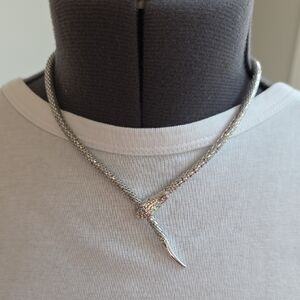 NWT Ross-Simons Sterling Silver Snake Adjustable Necklace